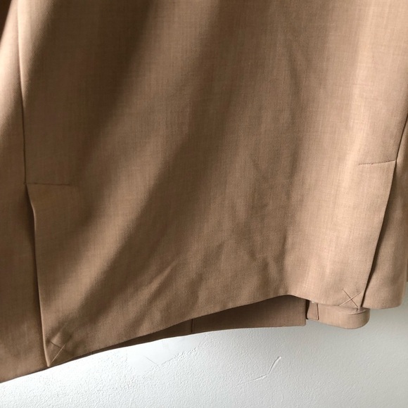 Maeve Anthropologie Tan Beige Plus Double Breasted Blazer 24W - Picture 10 of 11